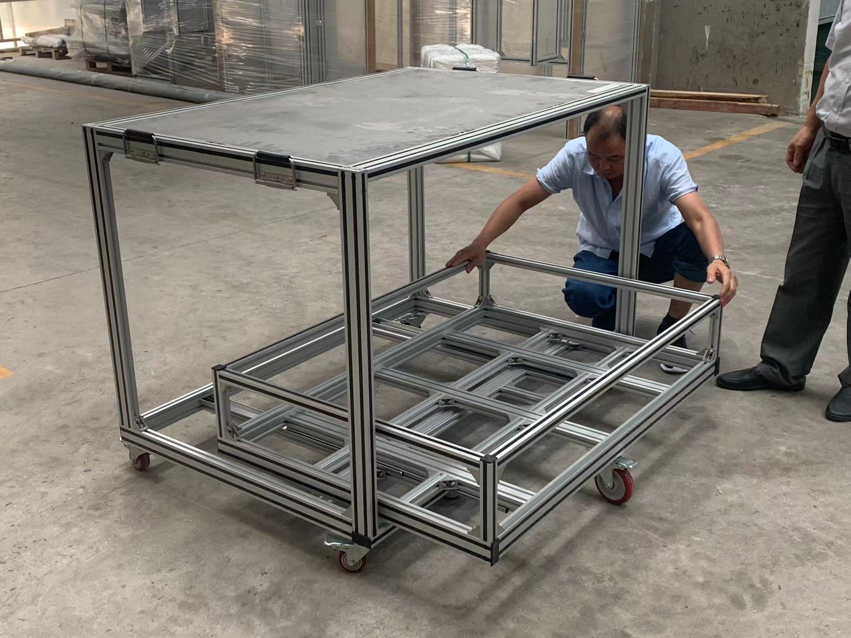 鋁型材移動(dòng)設(shè)備架 鋁型材移動(dòng)設(shè)備架