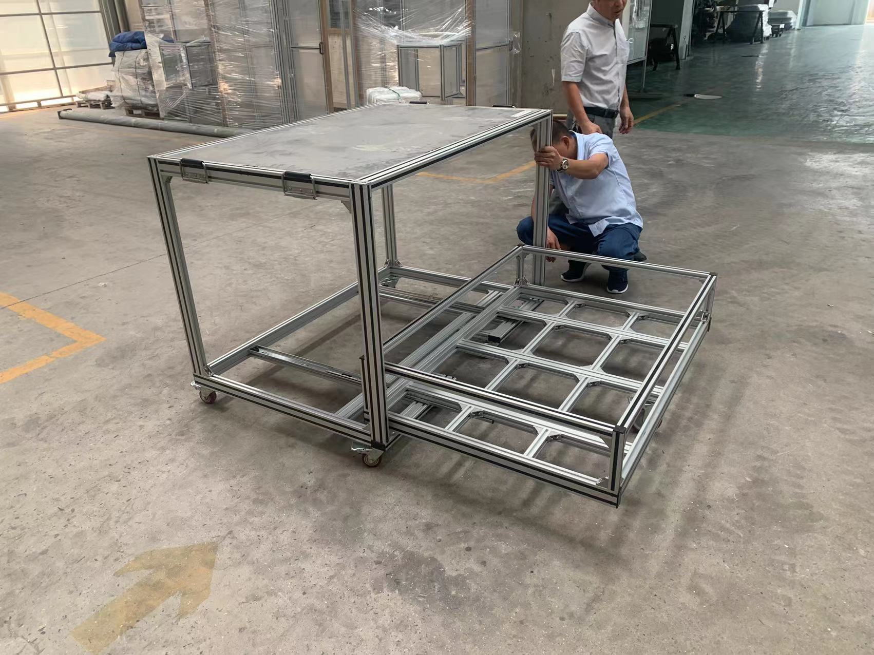 鋁型材移動(dòng)設(shè)備架 鋁型材移動(dòng)設(shè)備架