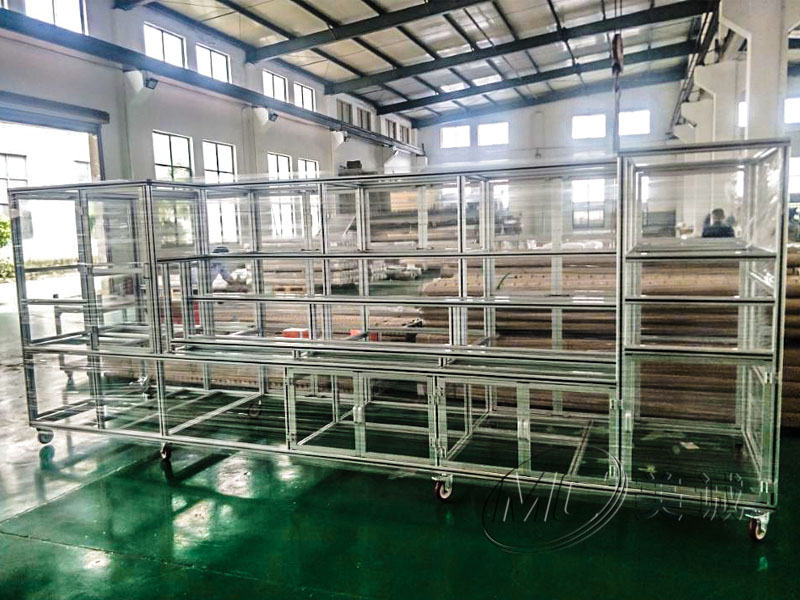 工業(yè)鋁型材帶剎腳輪框架