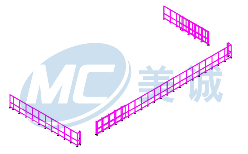 機(jī)器人防護(hù)光板圍欄圖紙