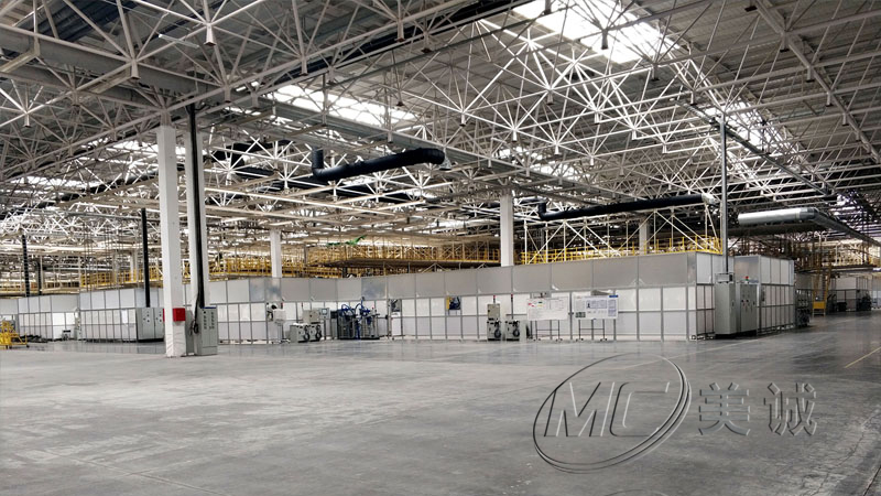 汽車生產(chǎn)線防護圍欄