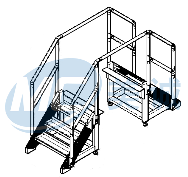 工業(yè)鋁型材過(guò)線(xiàn)梯圖紙