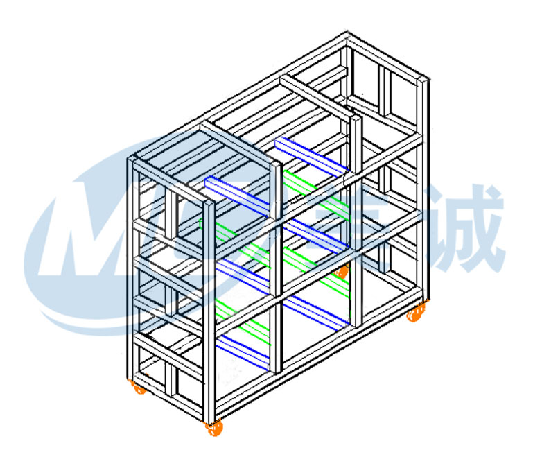 零部件儲物架圖紙