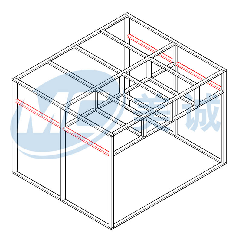鋁型材設(shè)備機(jī)罩圖紙