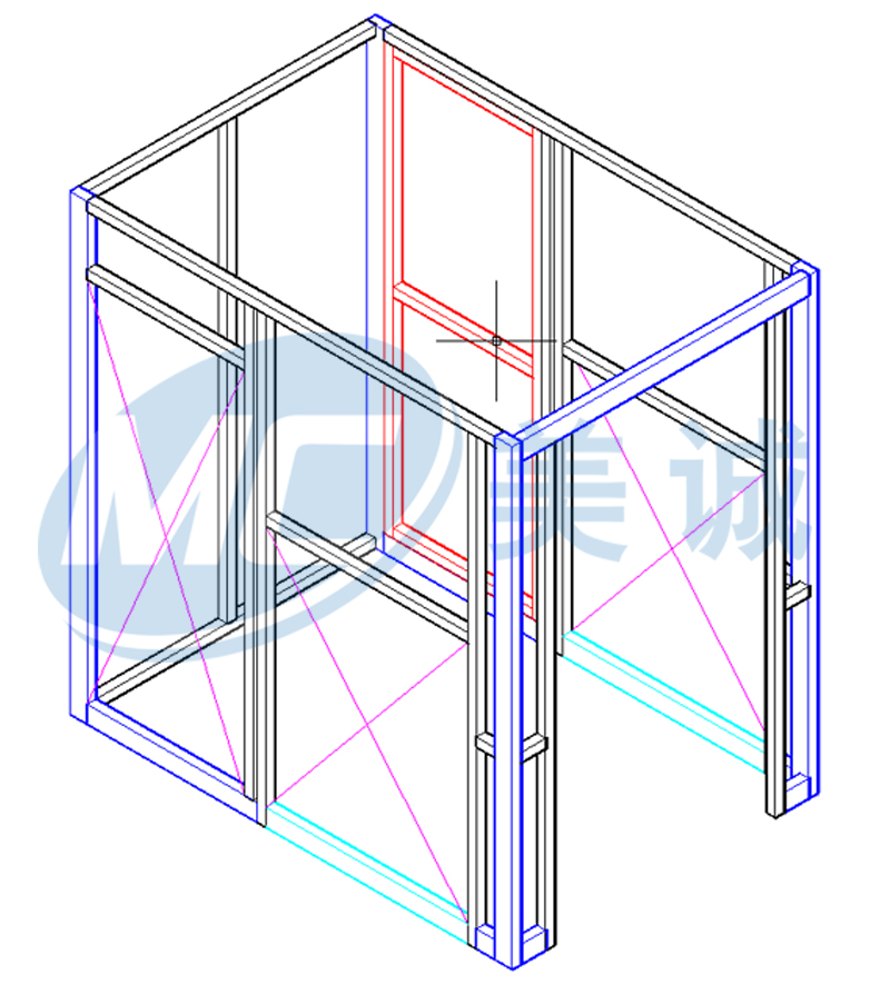 鋁型材設(shè)備護(hù)網(wǎng)圖紙
