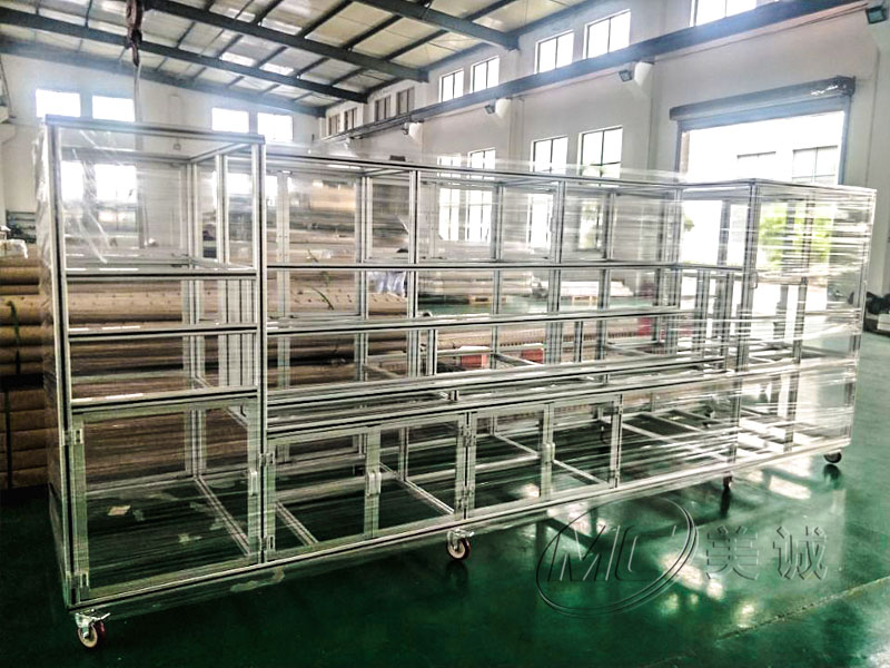 工業(yè)鋁型材帶剎腳輪框架 工業(yè)鋁型材帶剎腳輪框架