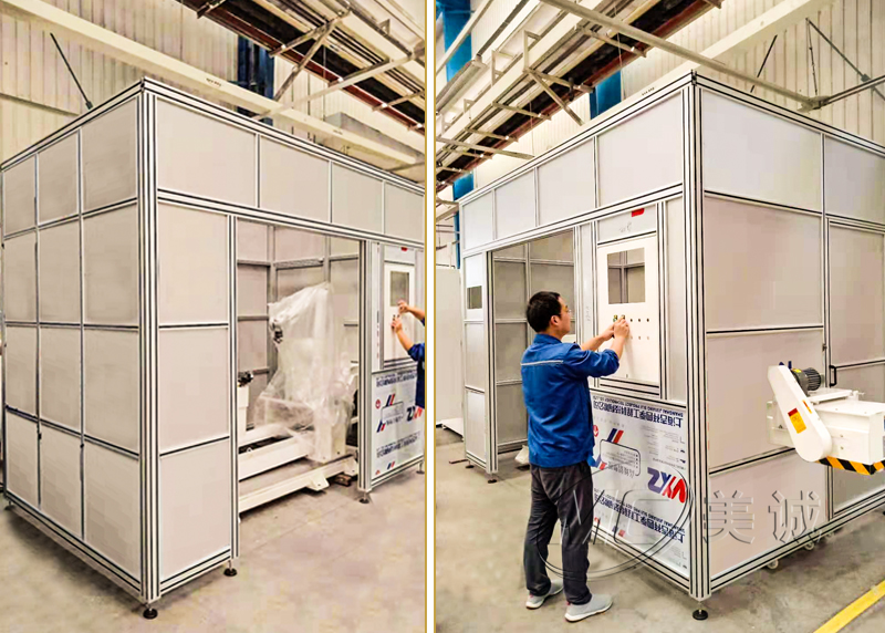 工業(yè)鋁型材鈑金防護(hù)罩 工業(yè)鋁型材鈑金防護(hù)罩