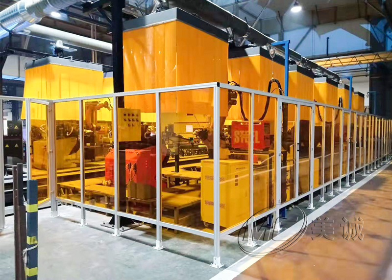 機(jī)器人防弧光板圍欄 機(jī)器人防弧光板圍欄