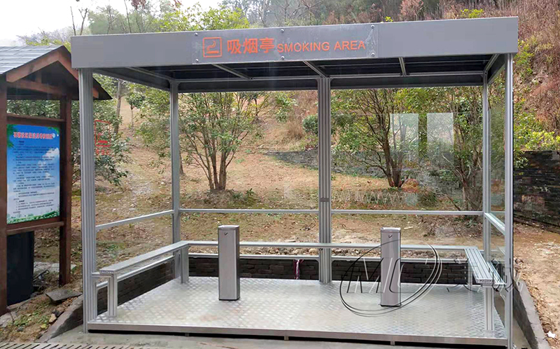 鋁型材戶外吸煙亭 鋁型材戶外吸煙亭